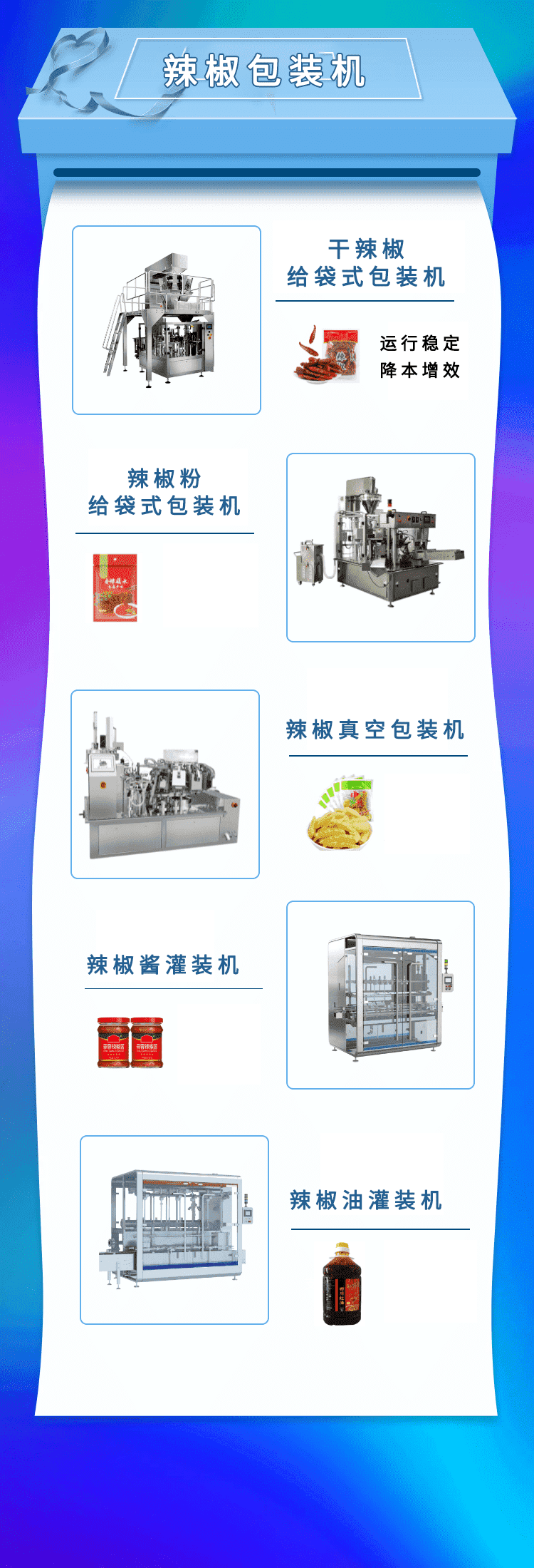 辣椒包装机可以轻松实现由颗粒到粉末的切换（huàn）包（bāo）装（zhuāng）过程